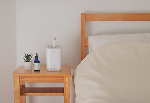 お休み前の寝室にも